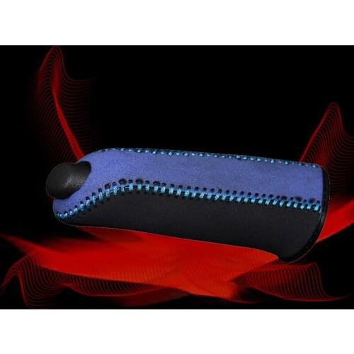 Car Hand Brake Covers Top Layer Leather Case For BMW F30 316i 320i 328i Handbrake Grips Auto Genuine Leather Handbrake Cover