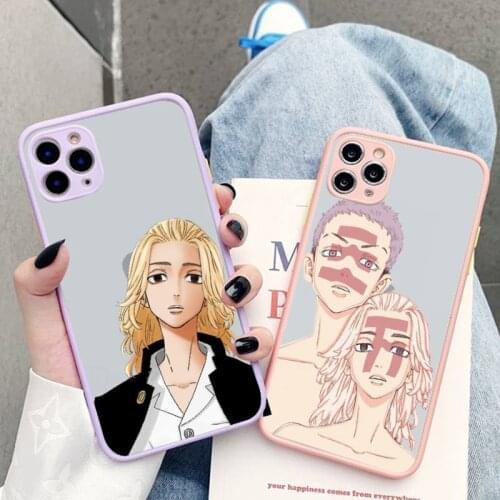 Yinuoda anime tokyo revengers Phone Case for iPhone X XR XS 7 8 Plus 11 12 pro MAX Translucent Matte Shockproof Case