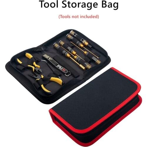 RJXHOBBY Repair Tool Zip Case Organizer Tool Storage Bag Portable Hard Board Tool Bag for FPV Racing Drone Kit Parts