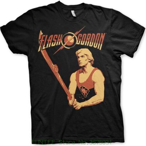 New 2018 Cotton Short-Sleeve T-Shirt Officially Licensed Flash Gordon Flash Gordon Retro MenS T-Shirt S Xxl Sizes