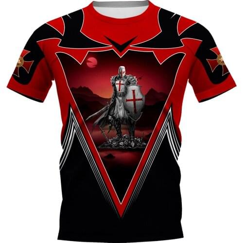 PLstar Cosmos Knight Templar 3D Printed t-shirt Harajuku Streetwear T shirts Hip hop Men For Women Short Sleeve 07