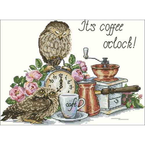 Bird on garland patterns counted 11CT 14CT 18CT DIY Cross Stitch Sets Cross-stitch Kits Embroidery Needlework