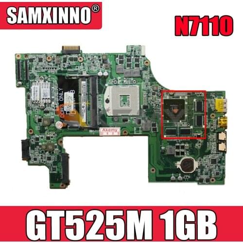 Laptop motherboard for DELL N7110 GT525M 1GB PC Mainboard CN-037F3F 037F3F DAV03AMB8E0 tesed DDR3