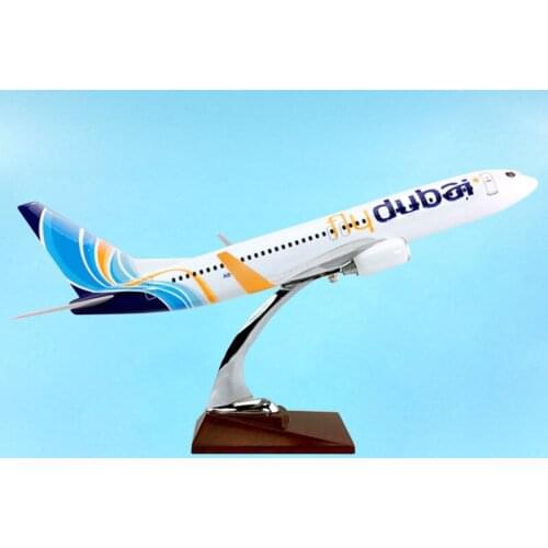 40CM B737-800 Airlines Aviation Model FLY DUBAI Boeing Toys Aircraft Metal Alloy Plane Airliner Collect Display F Airplane Stand