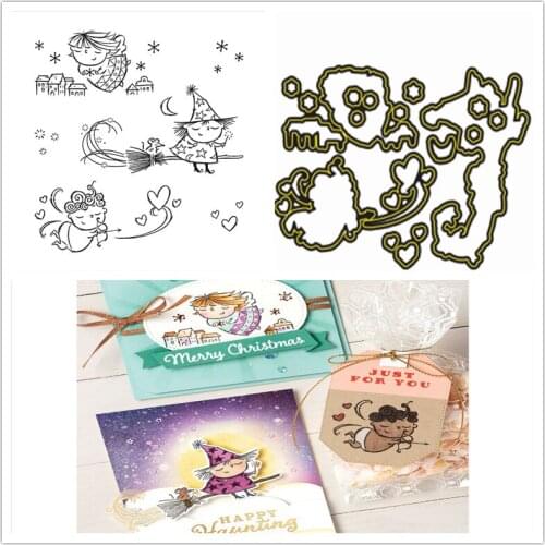 FANCY Christmas Clear Stamps and Dies Scrapbooking New Arrival 2021 Die Cutters for Scrapbooking Stamping Cutting Templates