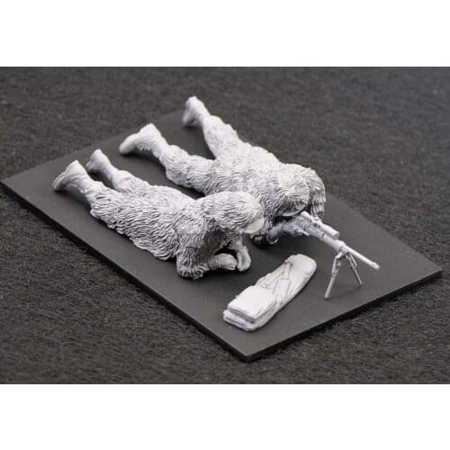 Unpainted Kit 1/35 modern US Sniper Team not have base Resin Figure miniature garage kit