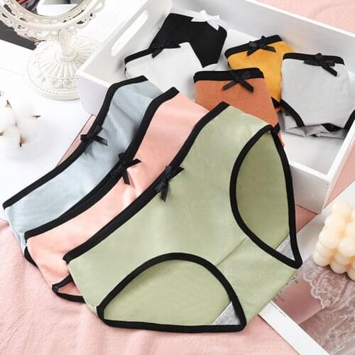 Underwear Women Plus Size Panties Girl Briefs Sexy Lingeries Calcinha Cotton Shorts Underpants Solid Panty Cueca Intimates New