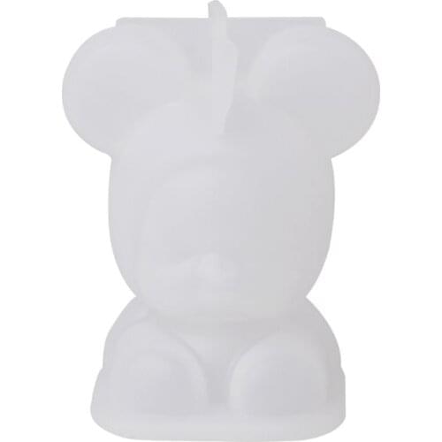 Silicone Mold Mirror 3D Molds DIY Jewelry Making Decoration Fondant Epoxy Resin Crafts Pig Cute Bear Baby Necklace Pendant