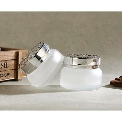 30g glass Skin Care Cream jar cosmetic bottle Mask Makeup Face Cream Skin Care Empty cosmetic container