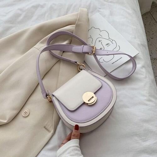 PU Leather Crossbody Bags For Women 2020 Fashion Small Solid Colors Shoulder Bag Female Handbags And Purses Sac A Main KL942