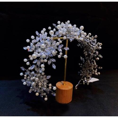 Sparkling Beading head pieces with pearls 2021 new hot sale