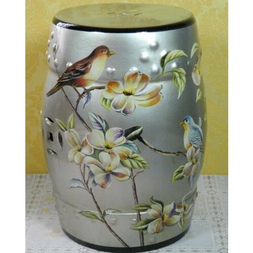 Painting Indoor Chinese Ceramic Stool Home Decoration Porcelain Drum Stool ceramic garden stool home