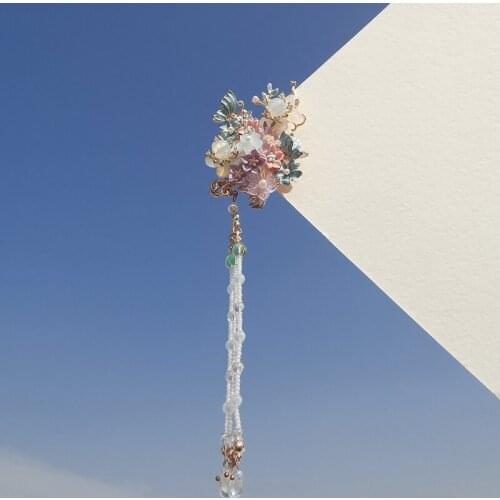 1pcs Ancient Style Headdress Hanfu Hairpin Tassel Step Shake Hair Clip Daily Decor Accessories Hair Stick Women Girl Gift