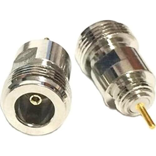 1PC NEW N Female Jack RF Coax Adapter convertor solder post Straight Amplifier special connector Nickelplated wholesale