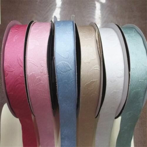 25-26mm 4.0cm 20yards Solid Flower Ribbon DIY Handmade Hair Decoration Material Bow Jewelry Ribbon Polyester Belt 181