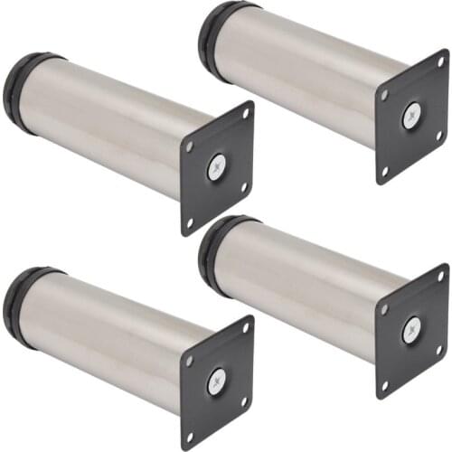 4PCS Furniture Adjustable Cabinet Sofa Bed Leg Feet Adjustable 5/6/8/10/12/15/20/25cm Height