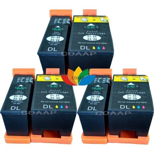 6 Compatible Ink Cartridges For Dell V313 V313W V515W P513W P713W V715W Printer dell 21/22/23/24 series