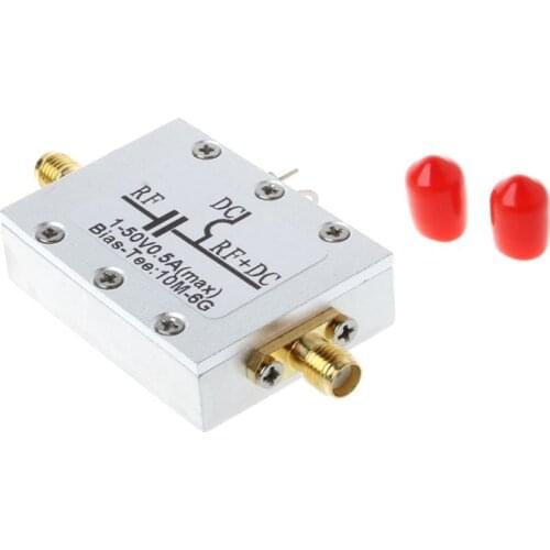 6000Mhz 10MHz-6GHz RF Bias Tee DC Blocks For HAM Radio RTL SDR LNA Low Noise Amplifier With Shell