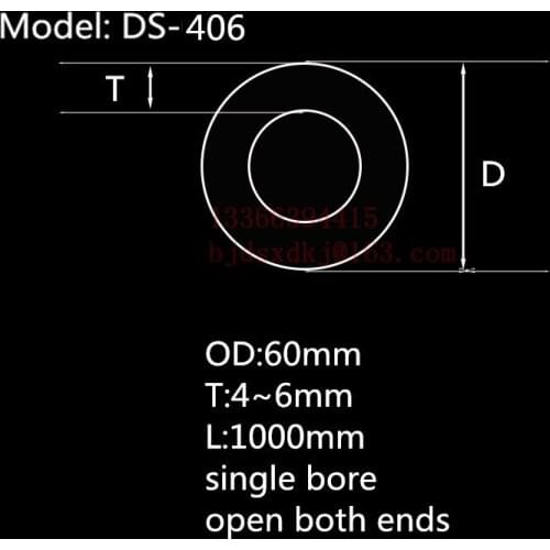 99.5%Al2O3 Heat Resistant Furnace Corundum Tube OD60*ID50*L1000mm/High Temperature Laboratory Tube Furnace Use Alumina Tube