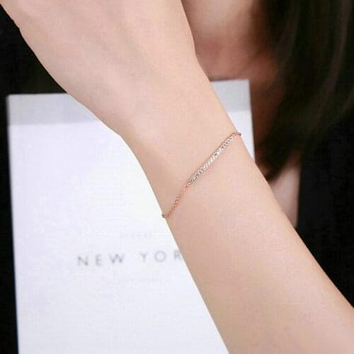 Anti Allergy OL Style Cubic Zirconia Micro Pave Party Bracelets & Bangles For Women Silver Color Jewelry pulseras DWH127