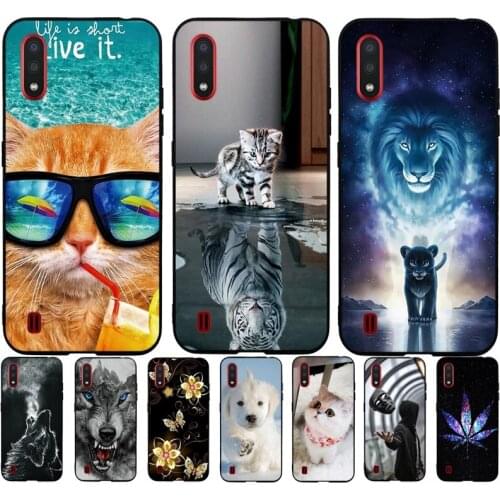 B For Samsung Galaxy M01 Case 5.7 inch Soft TPU Silicon Back Phone Case Cover For Samsung M01 SM-M015 Coque Bumper Protective