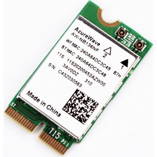 AzureWave AW-NB136NF WiFi 802.11n + Bluetooth 4.0 Wireless Card For Dell Acer