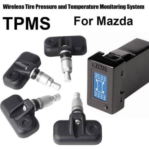 Wireless Tire Pressure Monitoring System Car TPMS for Mazda with 4pcs Internal sensor