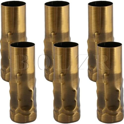 BQLZR 6 Pieces 25mm Dia Iron Chandelier Light Candle Socket Cover Sleeves