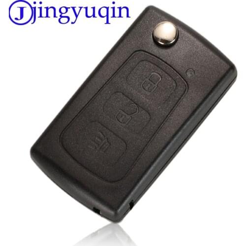 Jingyuqin 3Buttons Flip Folding Remote Key Cover For Great Wall Hover Haval H3 H5 Keyless Entry Fob Key Cover