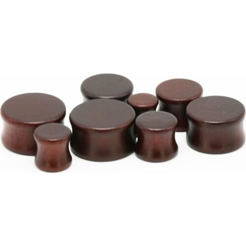 Wood Ear Piercing Jewelry Plug Tunnels Expander Piercing Expander Jewelry Ear Plugs Earring Flesh Wood Tunnel Punk Gothic Hiphop