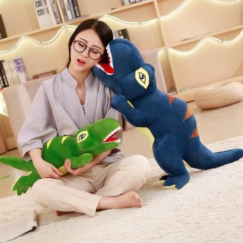 60/90cm New Lovely Dinosaur Plush Toys Cartoon Tyrannosaurus Cute Stuffed Toy Dolls For Kids Children Boys Baby Birthday Gift