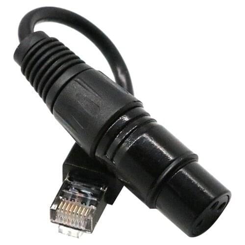 15cm XLR 3 Pin Female To RJ45 Male Network Connector Adapter Converter Cable DMX-CON Controller Series For LED RGB Strips