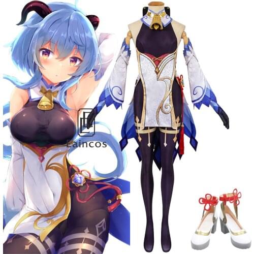 Genshin Impact Ganyu Cosplay Costume Game Sexy Dress Halloween Carnival Uniforms Outfits Costumes For Women