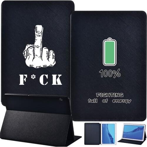Leather Tablet Case Cover Fit Huawei MediaPad T3 8.0 /MediaPad T3 10 9.6" /MediaPad T5 10 10.1"Drop resistance Protective Shell