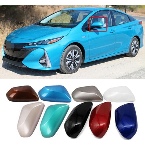 Car Wing Door Side Mirror Housing Shell Outside Rear View Mirror Cover Cap Case for Toyota Prius 2016 2017 2018 2019