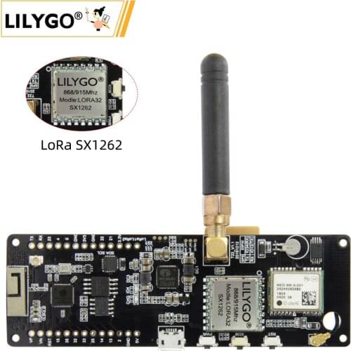 LILYGO® TTGO T-Beam V1.1 SX1262 868/915/Mhz ESP32 WiFi Wireless Bluetooth Module GPS NEO-6M SMA LORA 32 18650 Battery Holder