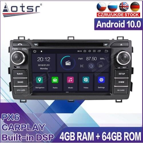 Android Radio Tape Recorder Video Car Multimedia Player Stereo For Toyota Auris 2013 2014 2015 Head Unit GPS Navigation No 2din