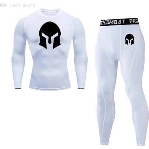 Fitness Men Gym Clothes sets Winter thermal underwear Long johns Men Thermal Set Compression MMA Tactical underwear Jogging suit