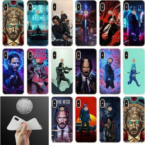 John wick Keanu Reeves Soft Phone Case For Xiaomi Redmi 9a 8a 7a 6pro 6a 5a Note 9 8 7 6 5 Pro 9s 8t Cover Bag