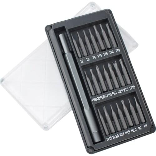 Magnetic Precision Screwdriver Kit with 28 Screw Driver Bits Torx Hex Bit Mini Tool Case for Smart Home PC Phone Repair