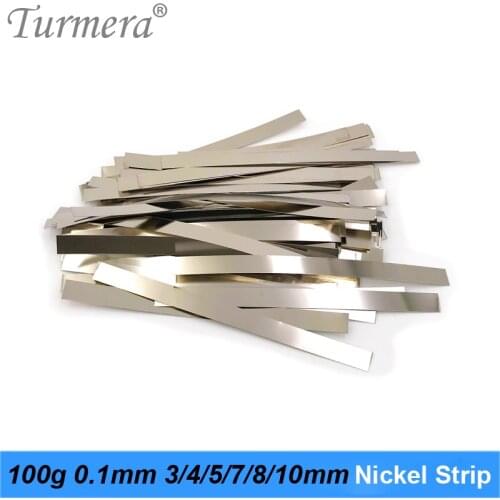 100g 0.1mm 4mm 5mm 7mm 8mm 10mm 18650 Li-ion Battery Nickel Sheet Plate Nickel Strip spot welding machine Battery Pack welding