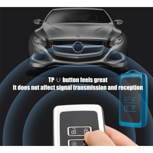 NEW TPU Car Key Case Full Cover For Renault Koleos Kadjar Megane Talisman Captur Espace Clio 2016-2019 4 Button Accessories