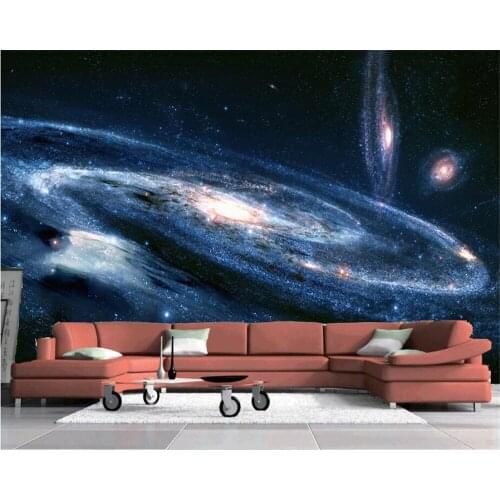Beibehang Custom Wallpaper Home Furnishings Fresco Universe Universe Sky Swirl Living Room TV Tooling Background 3d wallpaper