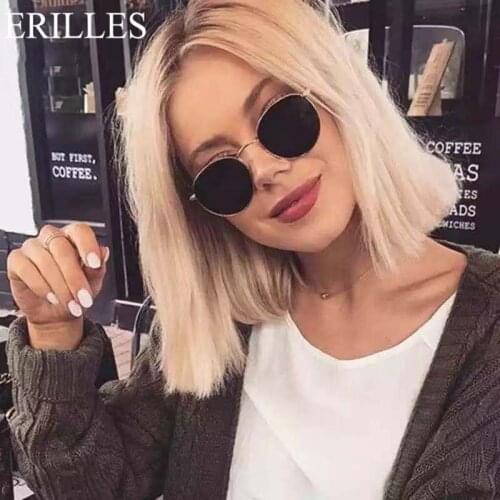 Oval Shield Sunglasses Women Brand Designer Mirror Retro Sun Glasses For Women Luxury Vintage Sunglasses Female Black Oculos