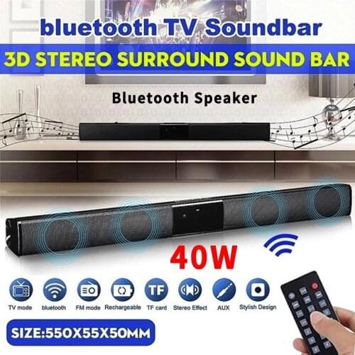 Home theater Portable Wireless Bluetooth Speakers column HIFI Stereo Bass Sound bar FM Radio USB Subwoofer for Computer Phone