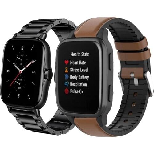 20mm/22mm Watch band For Amazfit GTS/2/2e/GTS2 Mini/GTR 42mm/47mm/GTR2/2e/stratos 2/3 correa Watch Bracelet Amazfit bip strap