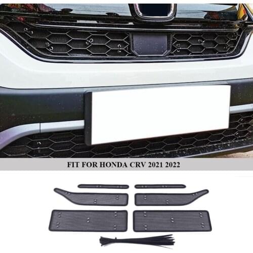 For Honda CRV 2020 2021 Car Middle Insect Screening Mesh Front Grille Insert Net Anti-mosquito Dust Front Mediate Grille