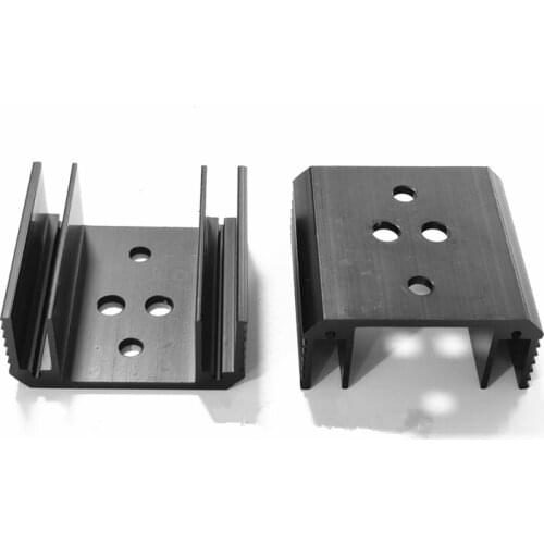 Transistor heat sink 50*22-50mm high power diode heat sink aluminum profile heat sink custom aluminum heat dissipation