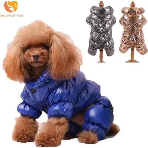 Waterproof Pet Clothes Winter Dog Jumpsuit Rompers Coat For Small and Medium Dogs Thick Clothing Warm Pet Apparel DOGGYZSTYLE