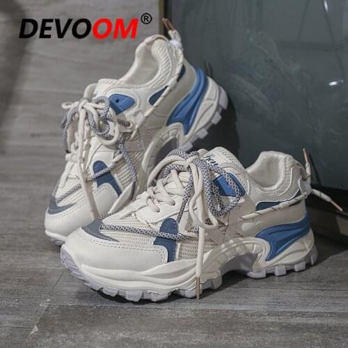 2021 Fashion Platform Shoes for Women Breathable Chunky Sneakers Basket Femme Woman Shoes Casual Flats Ladies Shoes Footwear 40
